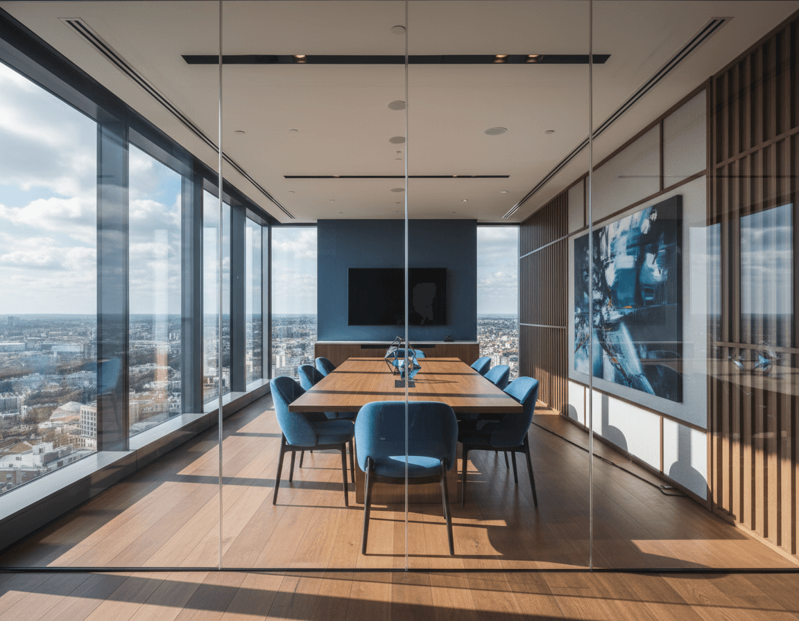 Modern meeting workspace